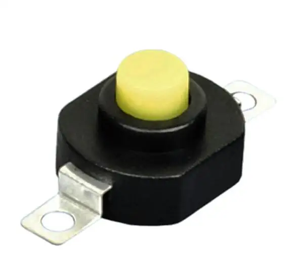 10 шт. 2-контактный горизонтальный кнопочный переключатель фонарика 1412-KD