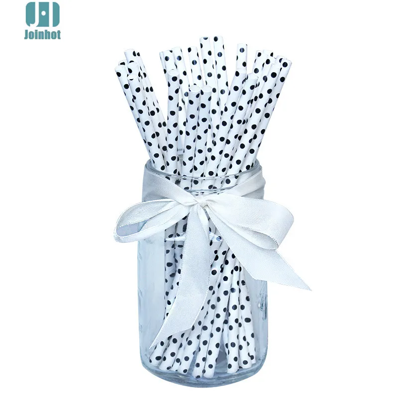 Перевозка груза падения 100 шт./лот черные бумажные соломинки для питьевой трубки