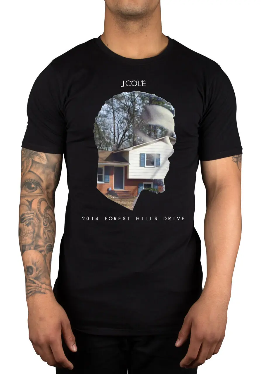 Футболка с логотипом J Cole лесные холмы Драйв одежда в стиле рэп хип хоп