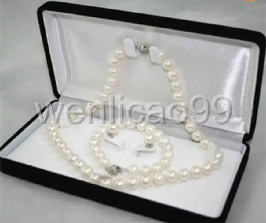 Комплект из колье браслета и серег с искусственным жемчугом 7 8 мм|aaa pearl necklace|aaa