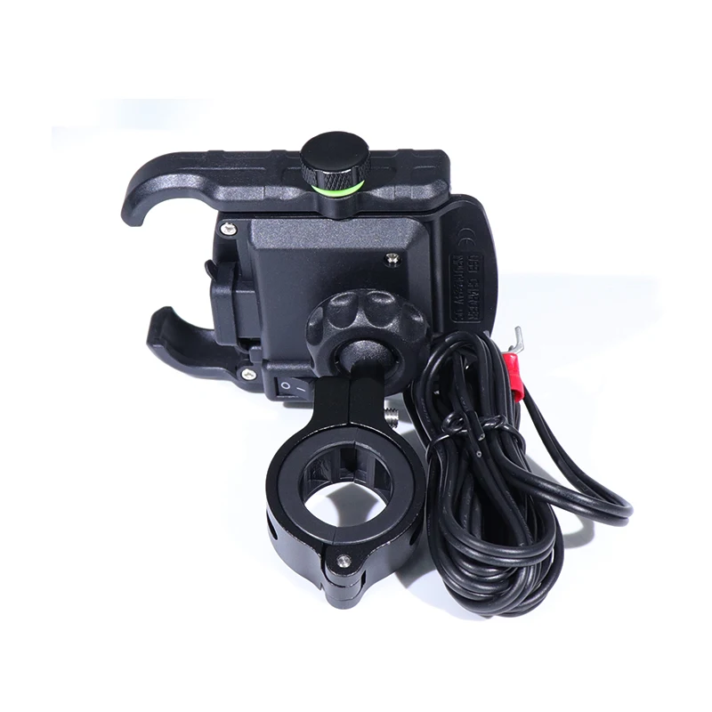 NEW 360 Rotating moto Mobile Phone Holders Stands motorcycle phone holder with usb charger for 3.5&quot to 7.5&quot Smartphones |