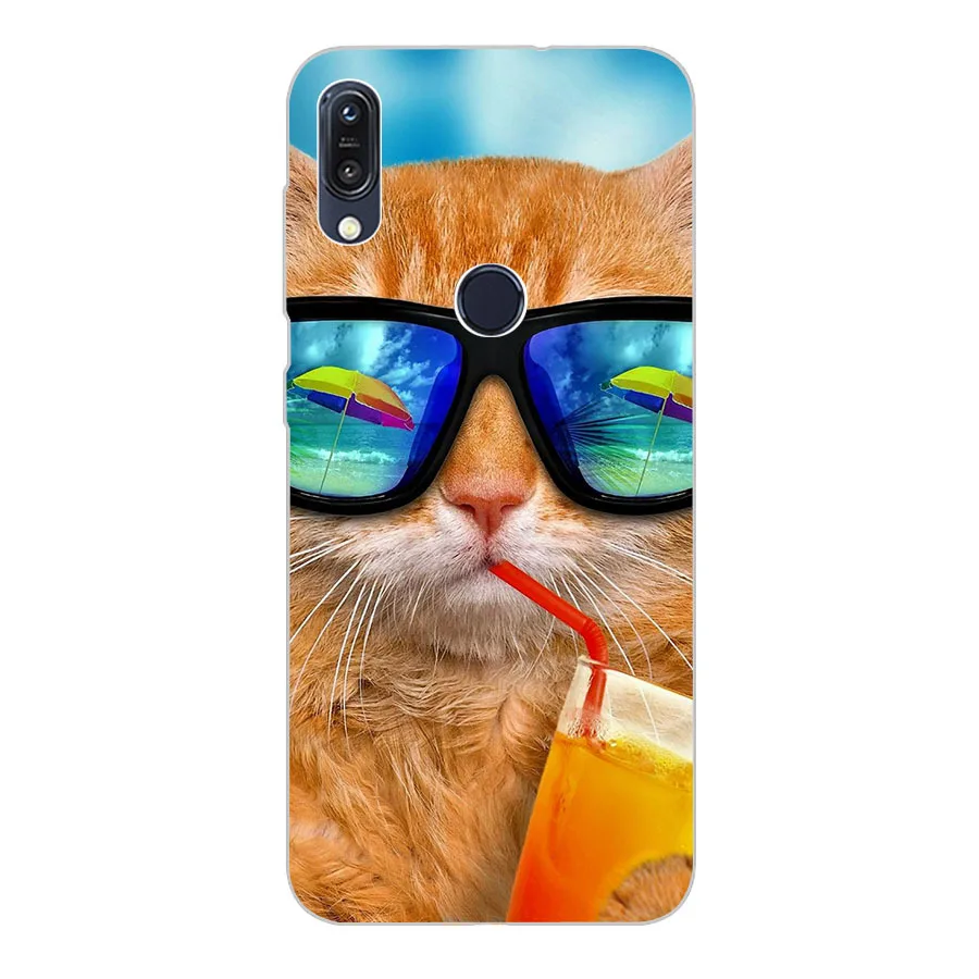 Case for Asus Zenfone Max Pro M1 ZB601KL ZB602KL Soft Silicone Floral Flower-Pattern Paint Cover Phon |