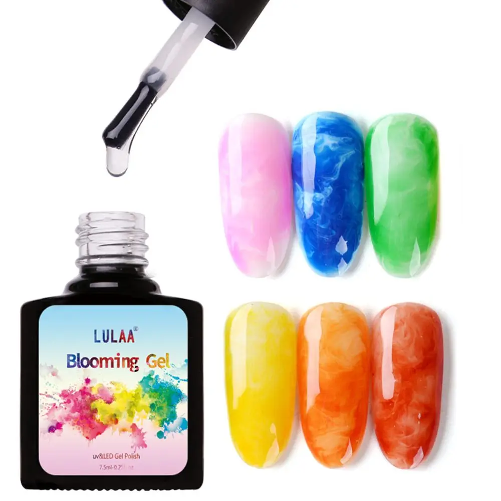 Цветущий жидкий гель для ногтей водного цвета стойкий отмачиваемый УФ краска