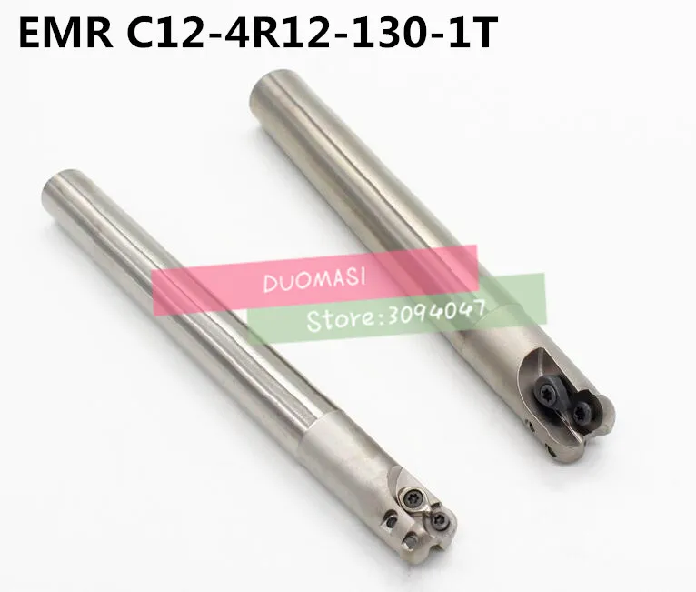 

EMR C12-4R12-130-1T R4 индексируемая Концевая фреза, Фрезерный инструмент, R4 тороидальная фреза для фрезерного станка, 1F Dia 12 мм, для вставки RPMT0802MO