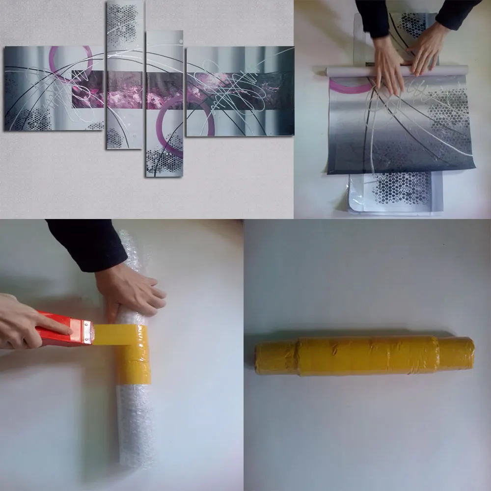 Ручная роспись маслом 5 шт./компл. на холсте Высокое качество Пейзаж Современная