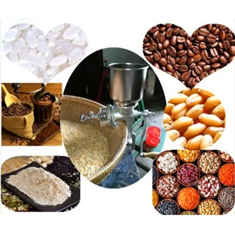 Ручная ручная домашняя мельница для арахиса кукурузы луженого железа