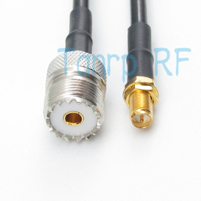 Бесплатная доставка! 100 см RG58 кабель Разъем UHF штекер к титановый Электролитный