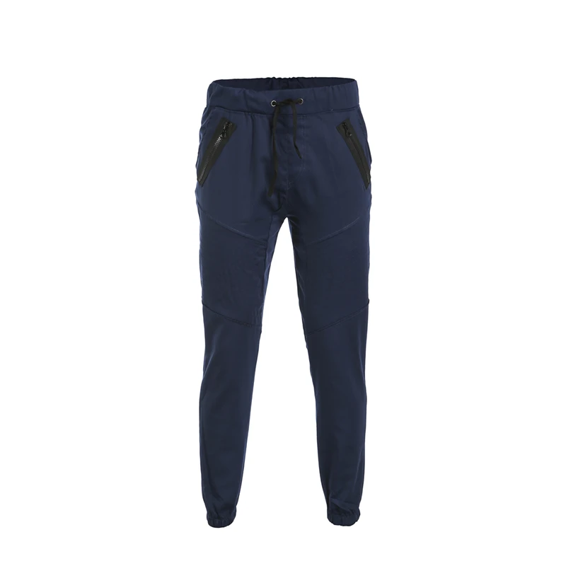 Брюки Карандаш мужские с завышенной талией Длинные повседневные Хлопковые Штаны