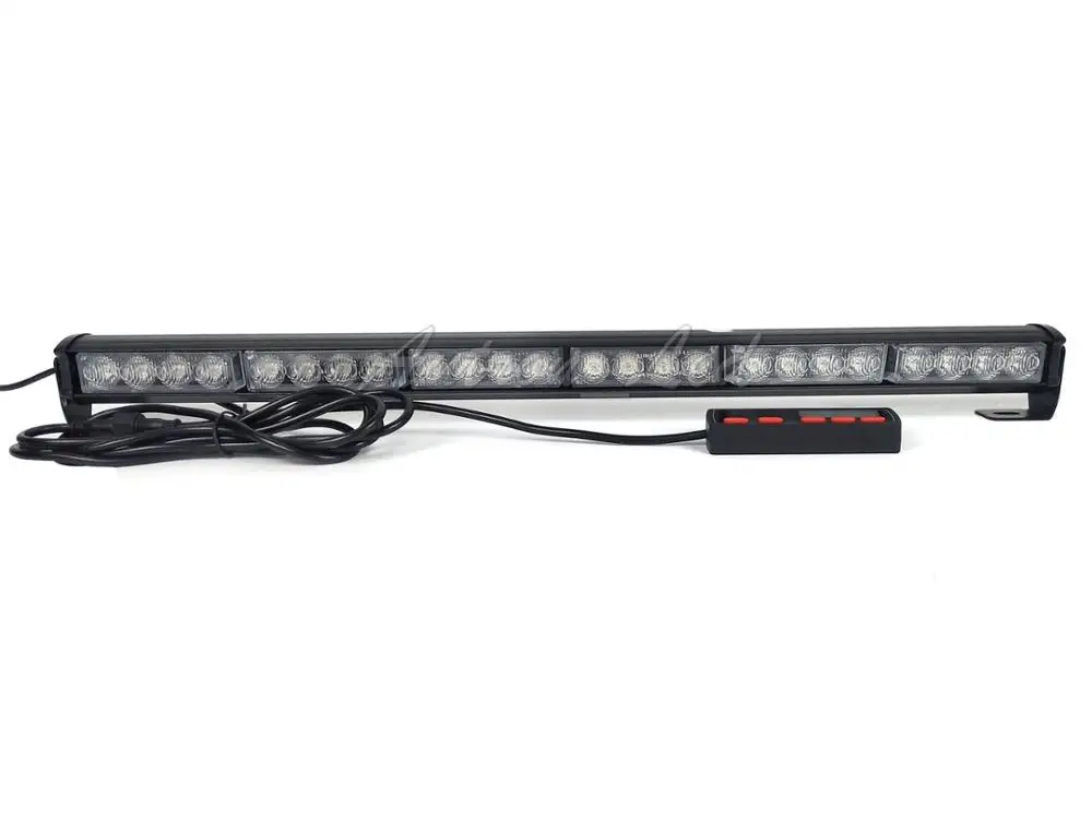 24LED 23inch СВЕТОДИОДНЫЙ Автомобильный свет 24-48 высокое Мощность аварийный прерывистый световой сигнал Предупреждение свет мигает грузовик полицейские, пожарные Янтарный безопасный - Цвет: 24LED 23inch