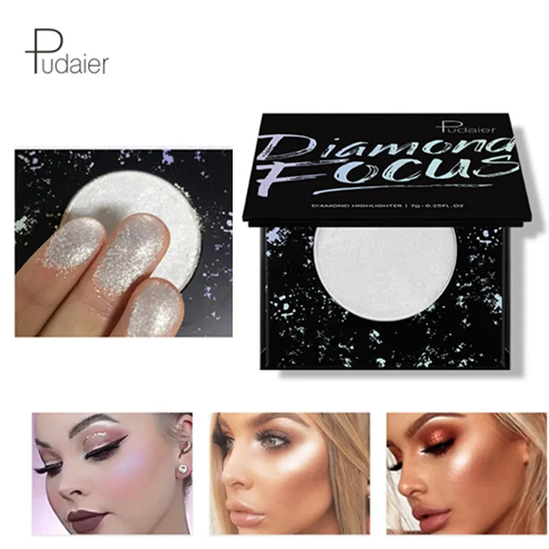 Pudaier хайлайтер пудра палитра блеск для контурного макияжа тела осветлитель