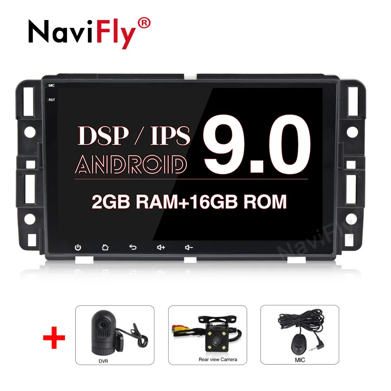NaviFly " ips DSP Android 9,0 для Chevrolet Traverse Tahoe Suburban GMC gps навигация Радио FM RDS стерео Мультимедийный Плеер - Цвет: add camera DVR