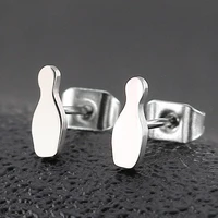 sport ball geometric trend brief titanium stainless steel colors plated men earring stud earrings for women classic jewelry