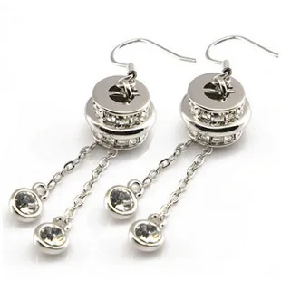 Jamie counter genuine Austrian crystal earrings radius tassel New OL US | Украшения и аксессуары