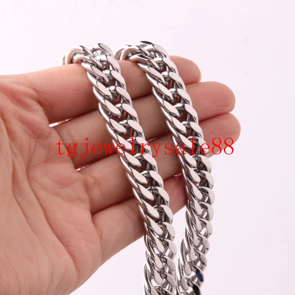 Браслет-цепочка мужской из нержавеющей стали ювелирное изделие серебристого