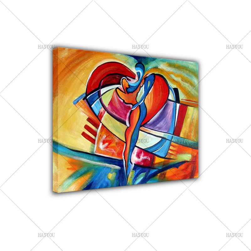 Современная раскраска HASYOU ручной работы для украшения комнаты абстрактная