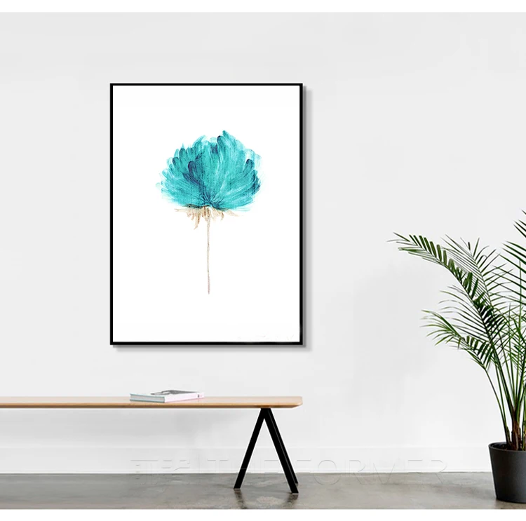 Новинка 2018 абстрактные цветы постеры и принты настенные картинки для декора дома