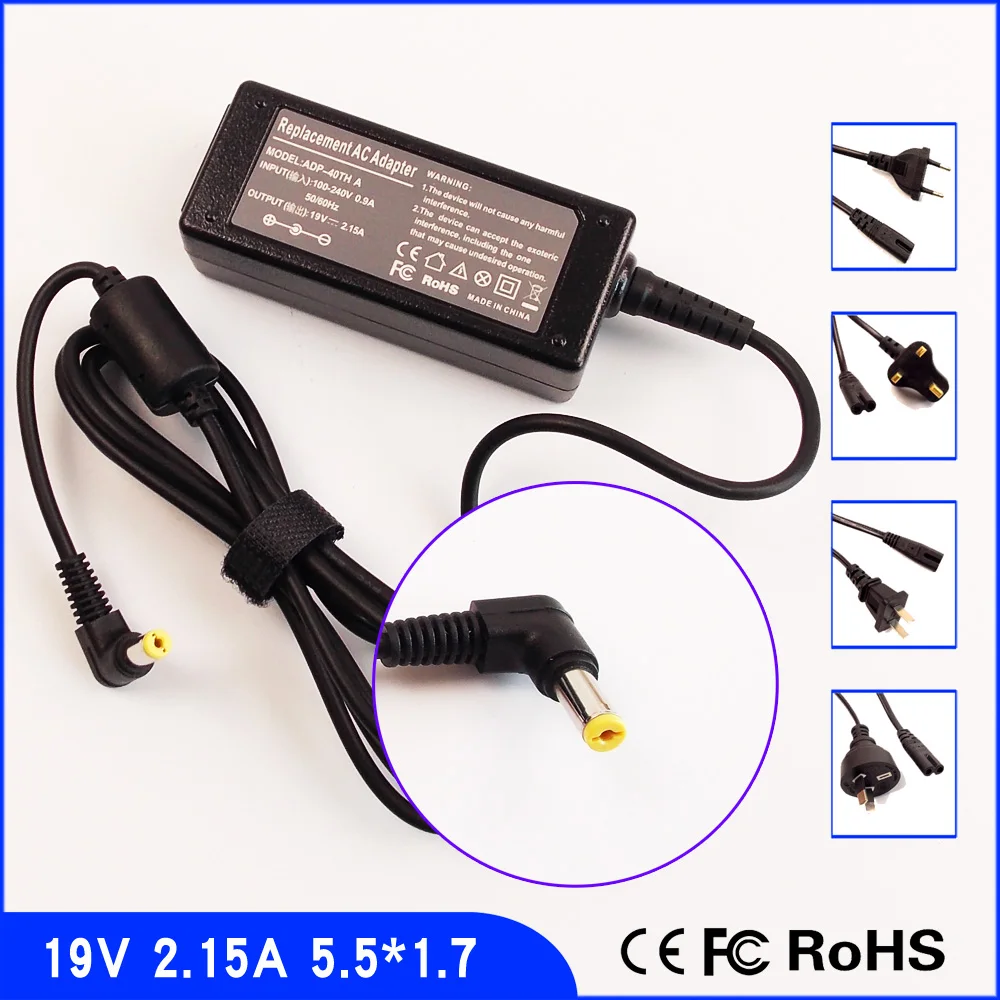 Адаптер переменного тока для ноутбука Acer Aspire One D270 D533 A150 1830TZ AOD150 AOD255 AOD255E D250 D255 19 в 2