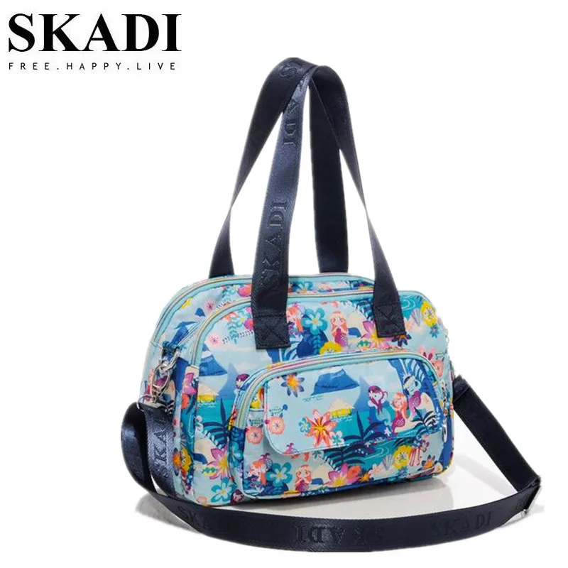 Женские сумки-мессенджеры SKADI с цветочным принтом и бриллиантами женские