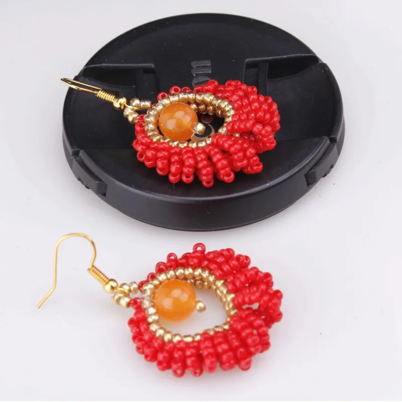 Dudo Jewelry африканские серьги из бисера свадебные для вечеринки белые золотые
