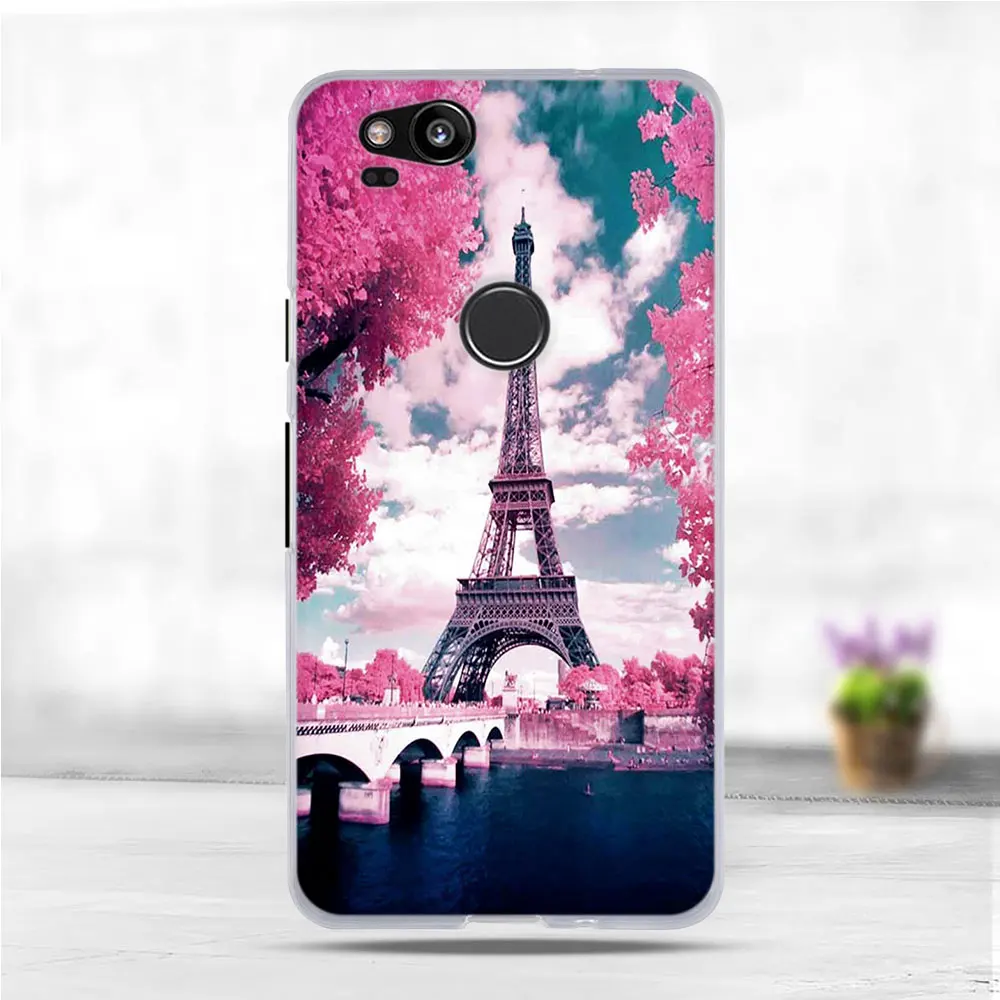 Ультратонкий ТПУ чехол s для Google Pixel 2 задняя крышка с рисунком мягкий тонкий из стильный телефона чехол|phone