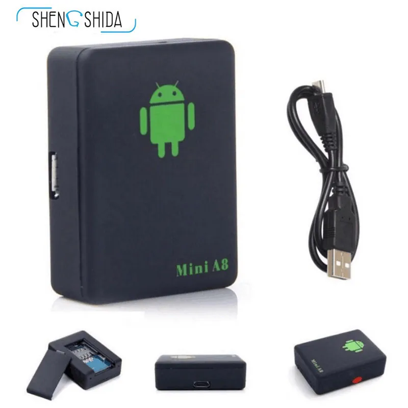 Автомобильный GPS микро трекер Mini A8 для собак автомобильный GSM/GPRS локатор