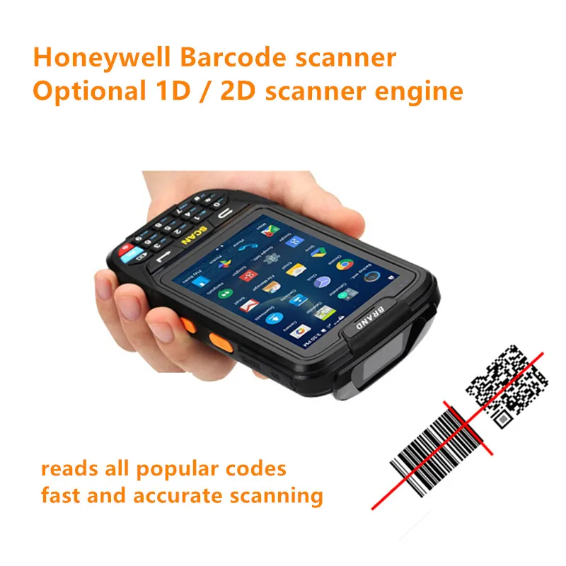 2D barcode scanner Android PDA Rugged Industrial Inventory LF RFID NFC reader Honeywell Barcode Scanner PDA handheld terminal