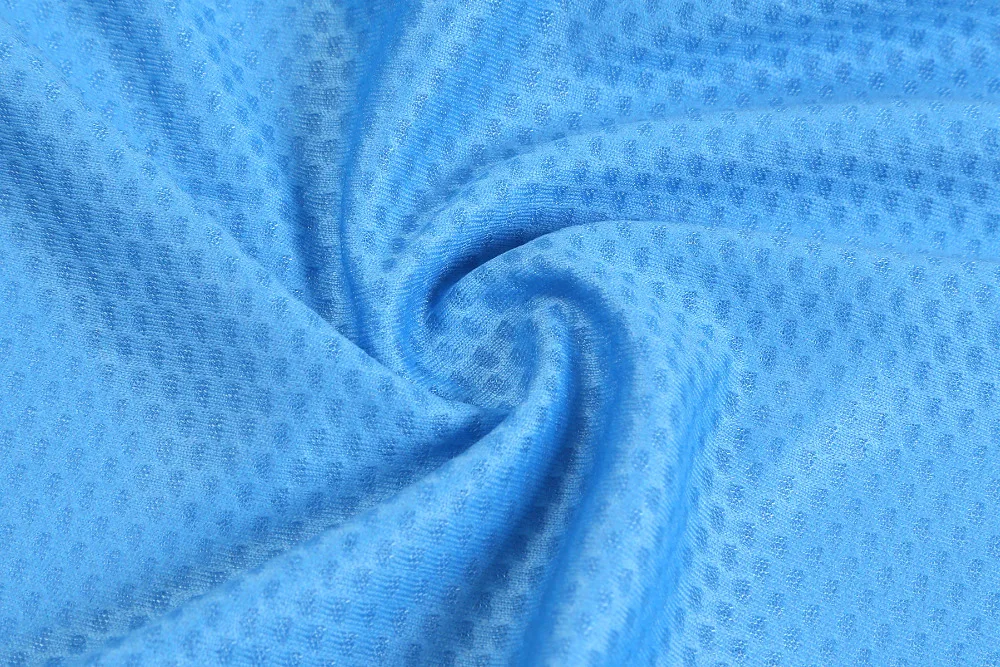 Спортивная быстросохнущая футболка Geeklion Pro Team Ropa Ciclismo синяя облегающая с