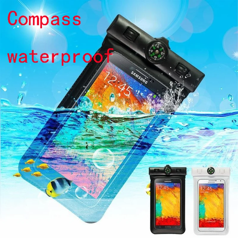 Водонепроницаемая прозрачная сумка из ПВХ с компасом сухая чехол для iPhone 5s/6s/6plus