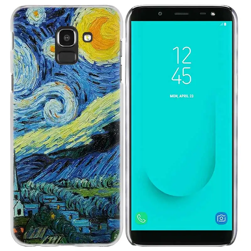 Эстетическое Ван Гог чехол КРЫШКА ДЛЯ samsung Galaxy A50 A70 A60 A40 A30 A20e A10 A9 A8 A7 A6 A5 J8 J7 J6 J5 J4 Plus Prime