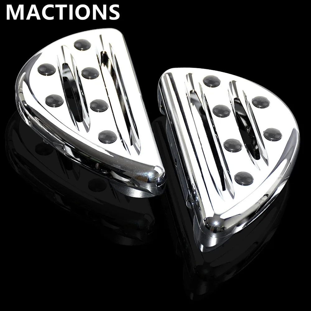 

Motorcycle Accessories Chrome Passenger Floorboards Pedal Cast Rear Foot Pegs For Harley Touring FLH FLST FLD Dyna