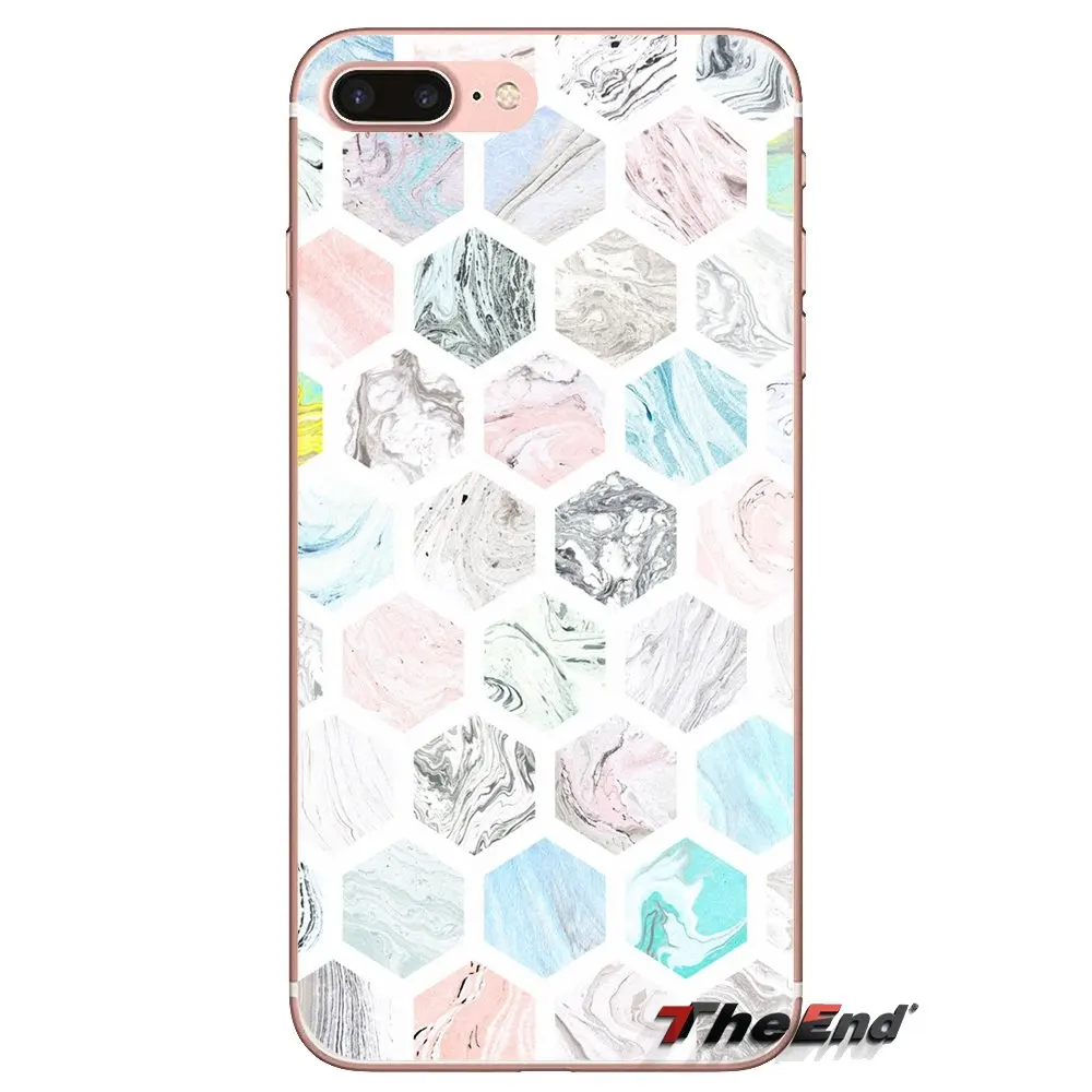 Marble Paper Textures Transparent Clear TPU Case For Huawei G7 G8 P7 P8 P9 P10 P20 P30 Lite Mini Pro P Smart Plus 2017 2018 2019 |