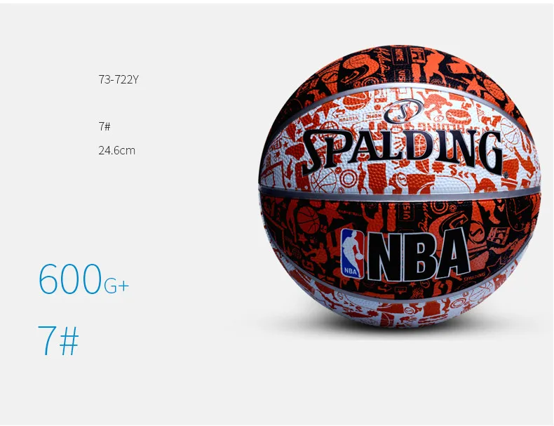 Баскетбольный мяч spalding Новое поступление 7-й студенческий детский Крытый Открытый износостойкий конкурс баскетбольное оборудование баскетбольный мяч