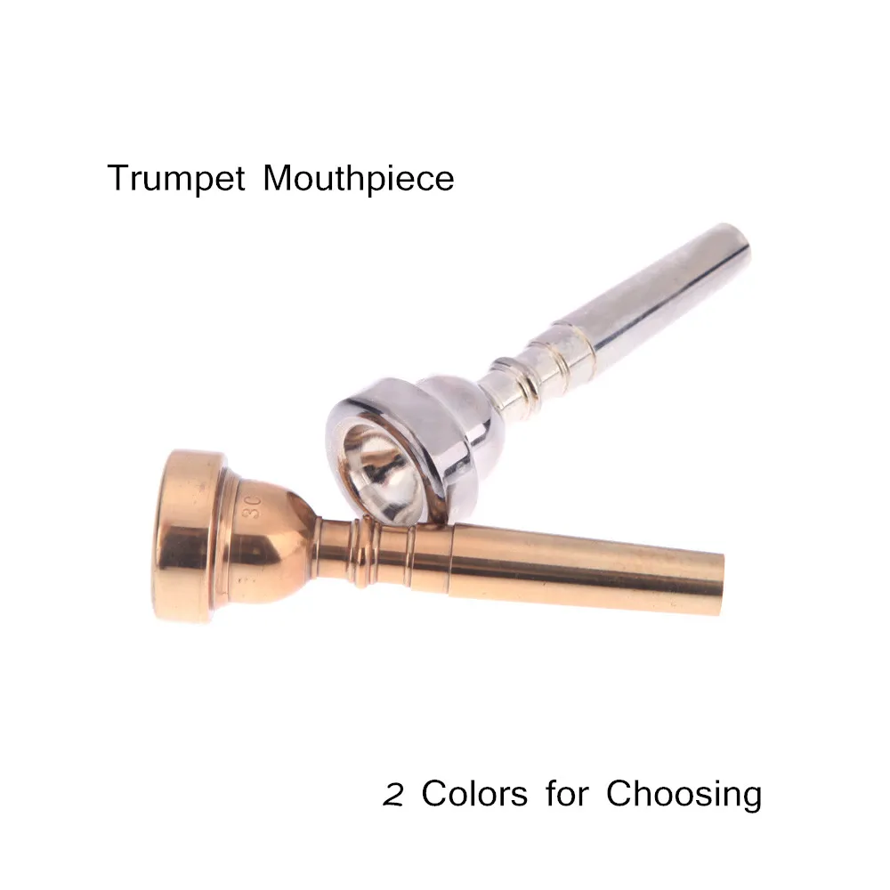 High Quality Durable Stylish Silver/Golden 3C Trumpet Mouthpiece Copper Alloy Design Accessories |