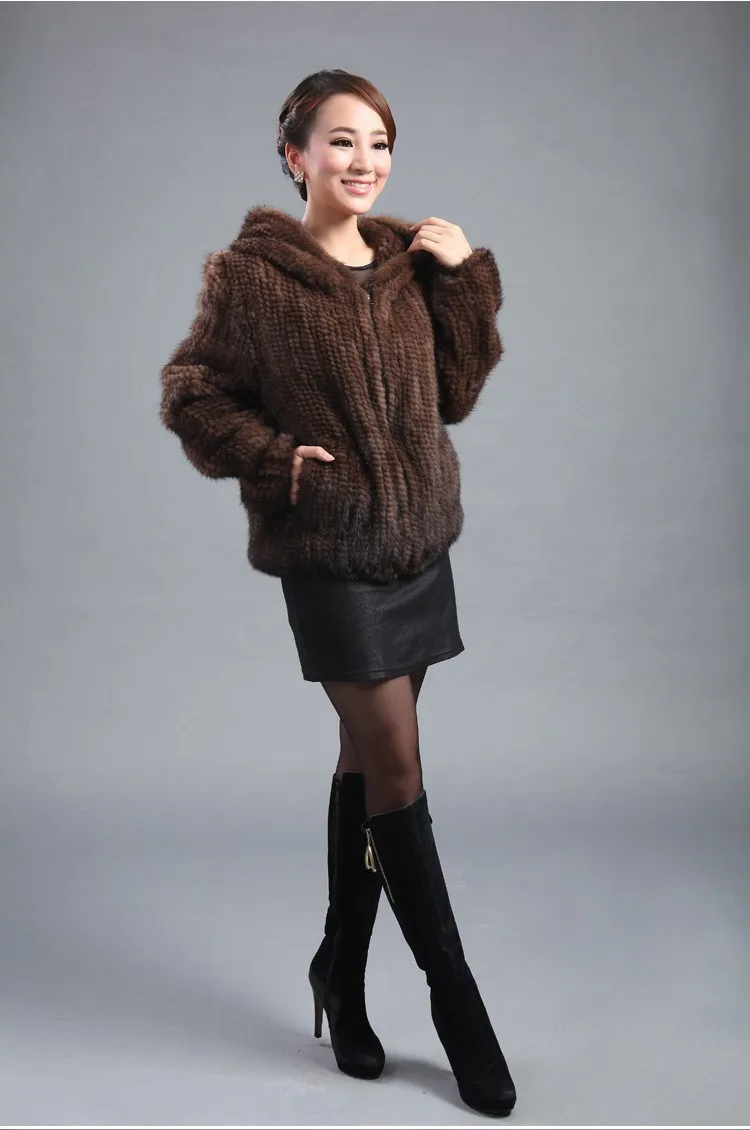ZDFURS* Новая Вязаная шуба из натуральной норки женская верхняя модная куртка универсальная норковая верхняя одежда свитера на заказ размера плюс 5xl