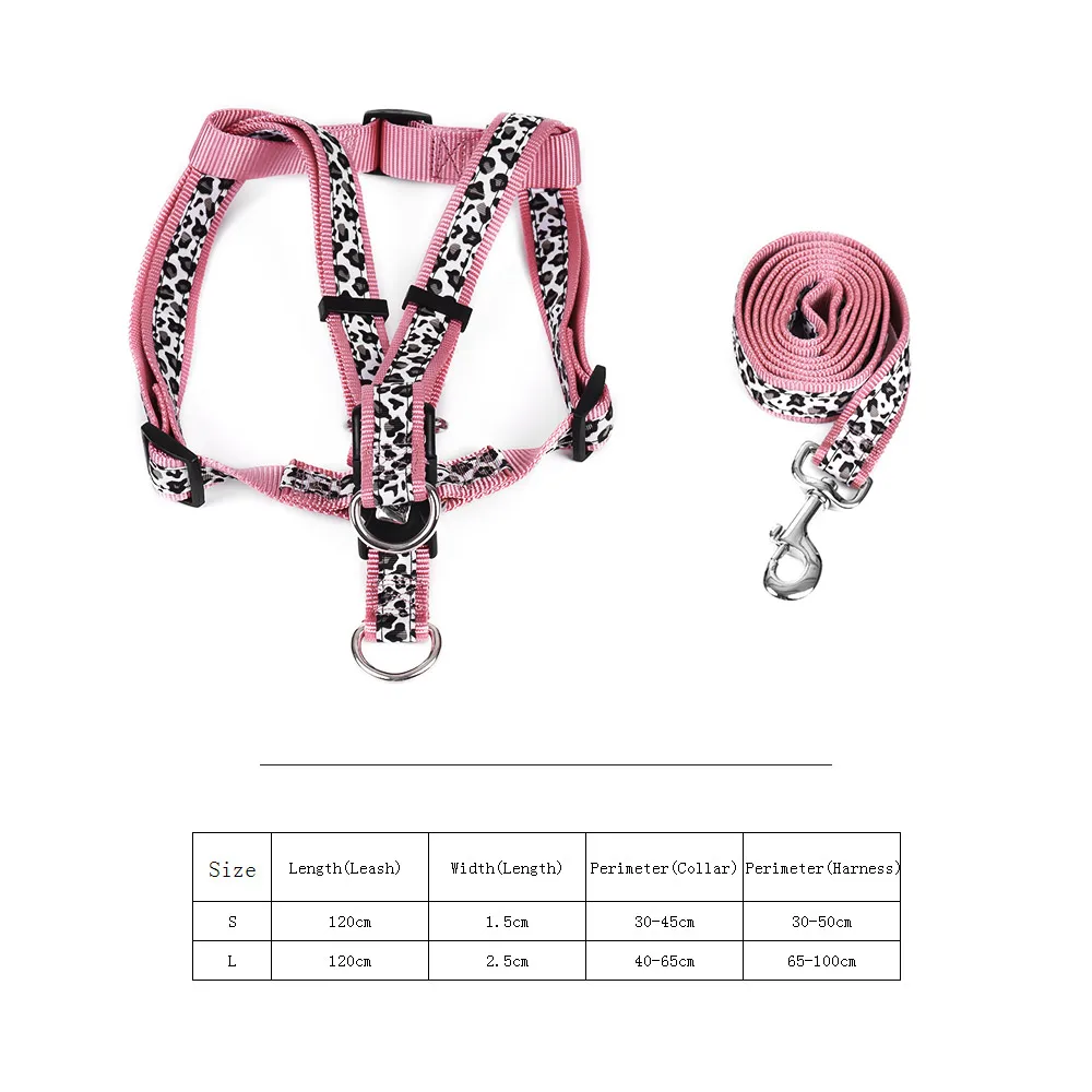 2 шт. шлейка для собак с леопардовым принтом 1 м|large dog harness|dog harnessdog harness large |