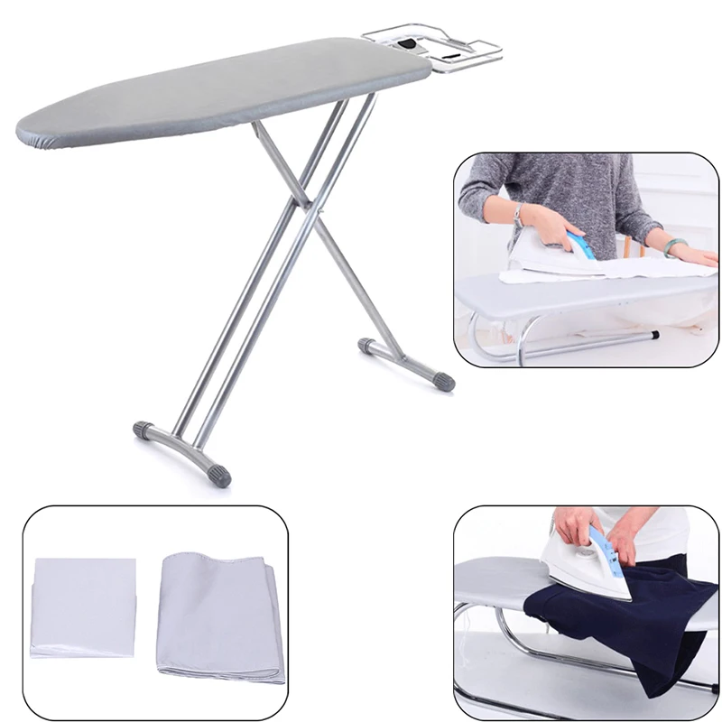 

Home Universal Silver Coated Padded Ironing Board Cover 2 Sizes Pad Thick Reflect Heavy Heat Reflective Scorch Resistant