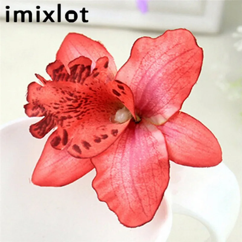 Заколки для волос IMIXLOT 2 шт./компл. с бабочкой и цветком орхидеи женские аксессуары