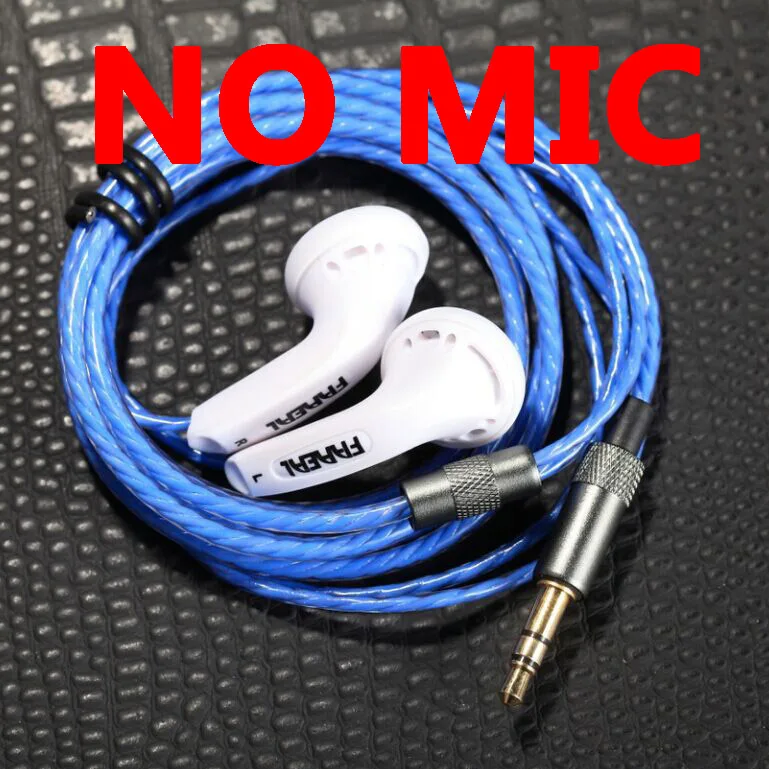 RUKZ MX500 оригинальные наушники 15 мм привод динамик качество музыки звук HIFI наушник с микрофоном(MX500 стиль гарнитура) hifi кабель - Цвет: blue no mic
