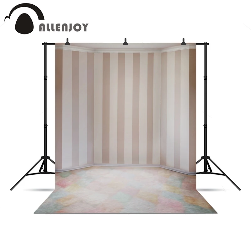 

Allenjoy backgrounds for photo studio Strip wall indoor colorful cute children wood floor professional Christmas presents