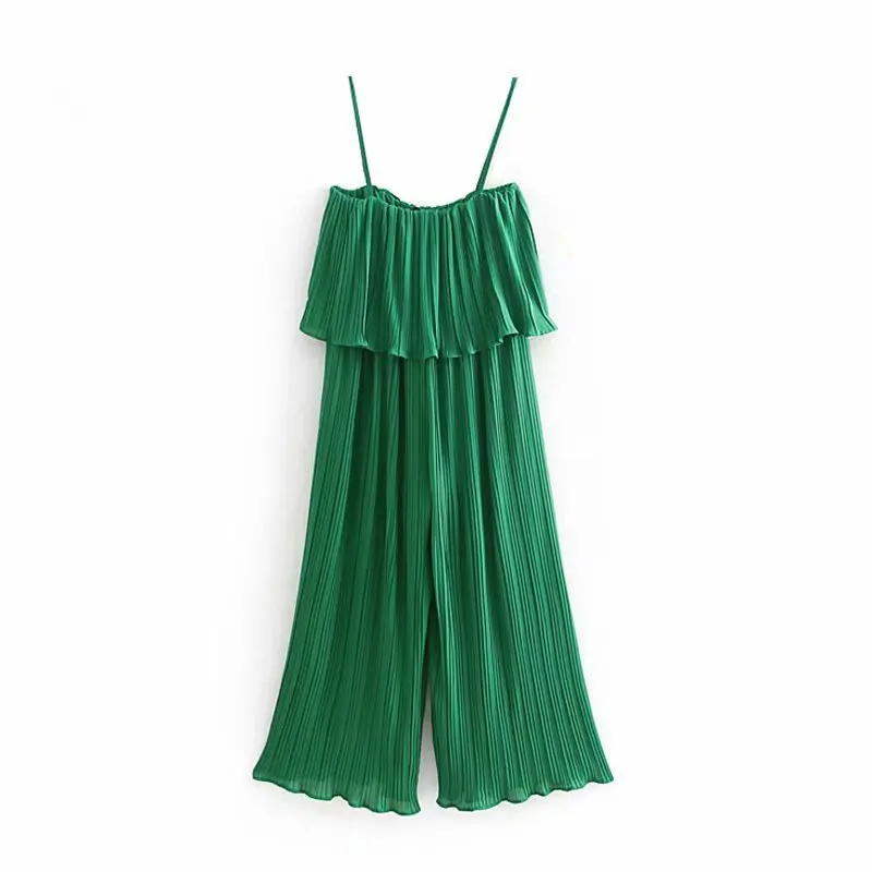 Женский комбинезон с тонкими лямками в европейском и американском стиле