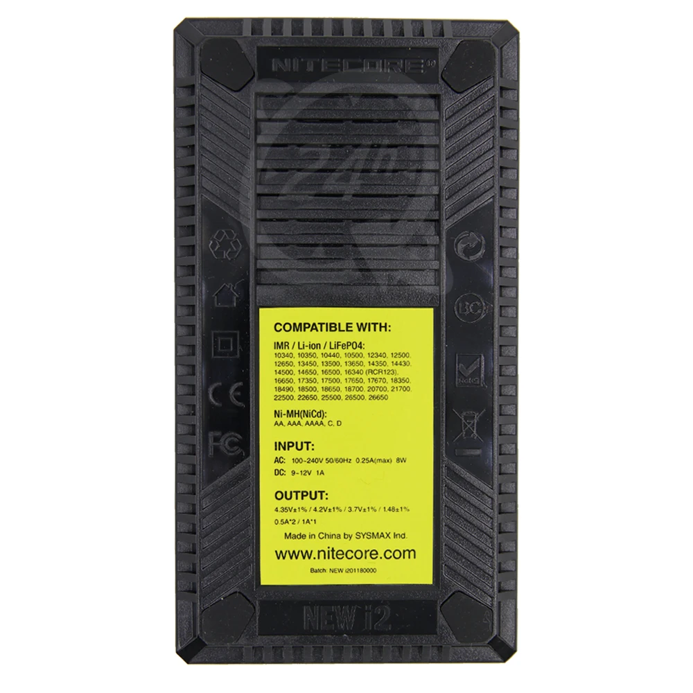 100% оригинал Nitecore Новый I2 Digi зарядное устройство LCD интеллектуальная схема Li Ion 18650