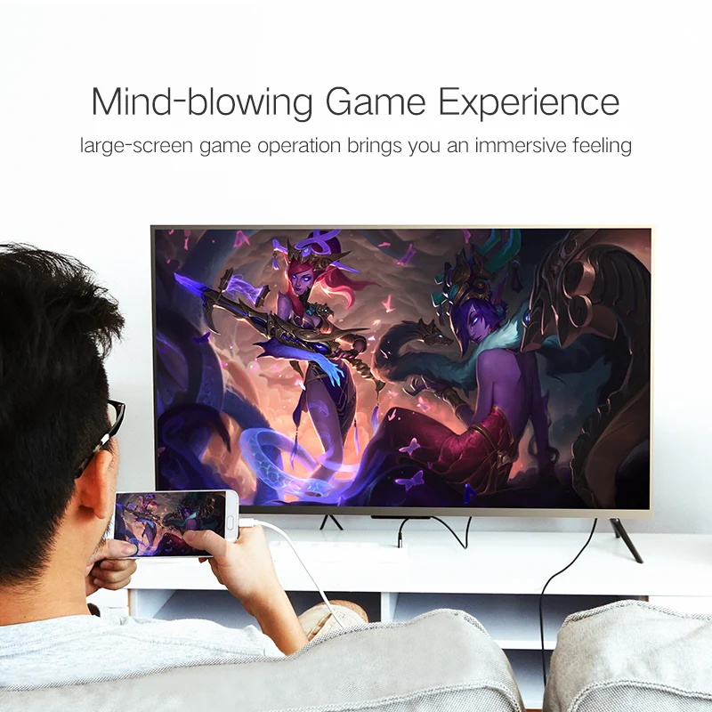 Ugreen HDMI кабель для iPhone 8X7 6s Plus iPad tv Android телефоны к HDMI адаптер Full HD 1080 P USB HDMI конвертер Кабель HDMI