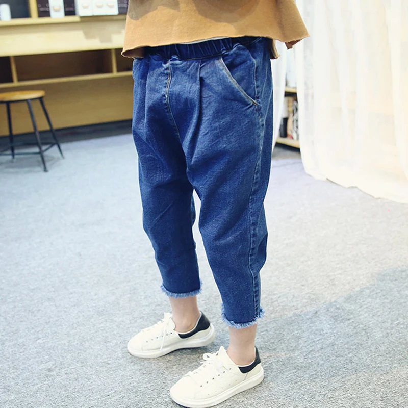 

Children's clothing boys and girls Korean version of the tide Harlan jeans leisure loose pants 2020 spring new