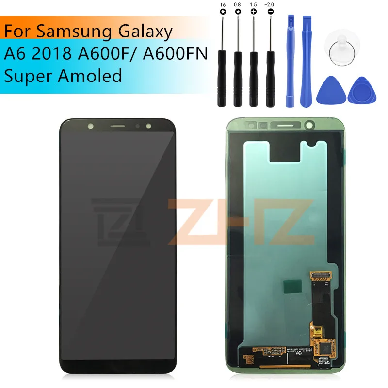 Для samsung Galaxy A6 дисплей A6 lcd A600 lcd сенсорный экран дигитайзер сборка Замена для samsung A6 lcd a600f a600fn