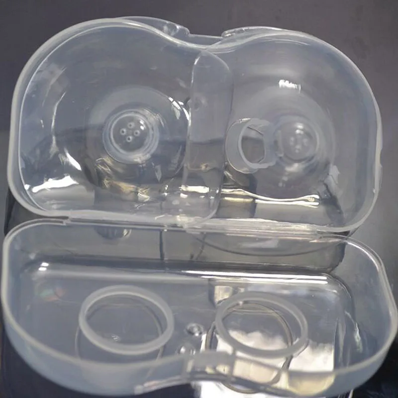 

Ultra-thin Soft Silicone Nipple Shield Protector Baby Breast Milk Feeding 2Pcs