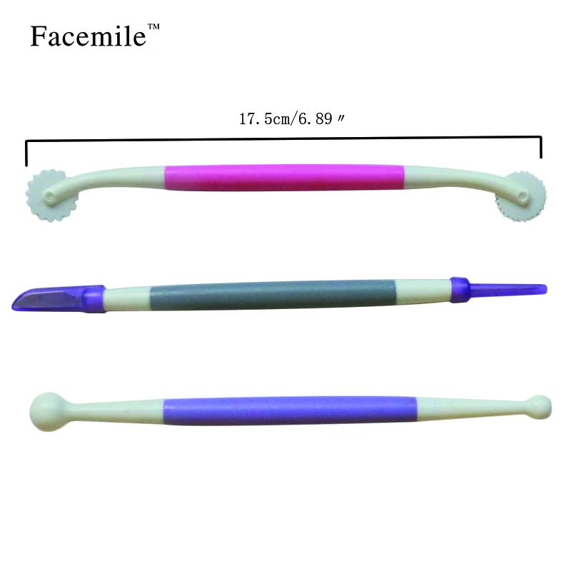 3 шт./компл. инструменты для моделирования и украшения тортов помадка игла резак