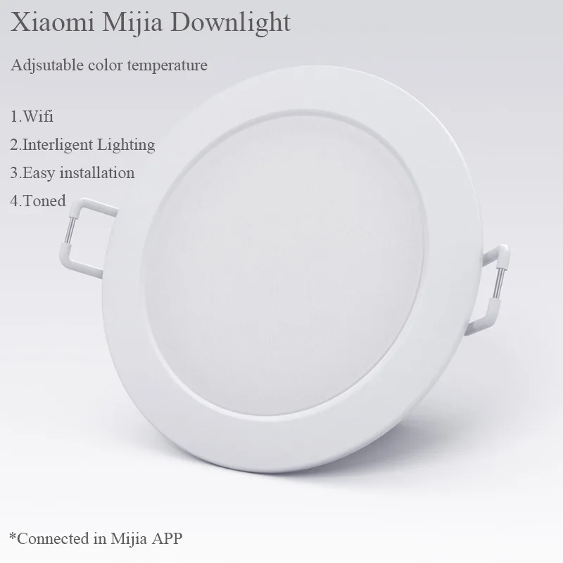 Умный светодиодный светильник Xiaomi Mijia, теплый светильник 3 K-5,7 K, настенный светильник для дома, приложение, пульт дистанционного управления для Xiaomi Smart Home