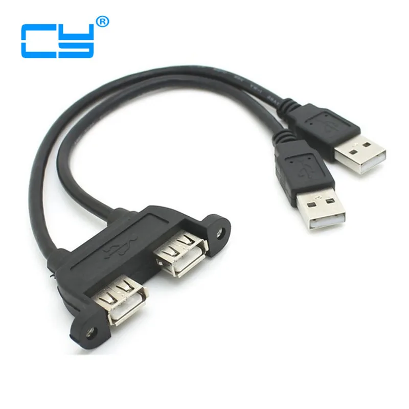 Комбинированный Удлинительный кабель с двумя разъемами USB 2 0 для мужчин и женщин