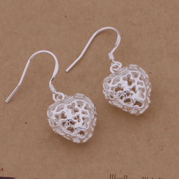 1 пара бесплатная доставка посеребренные серьги с посеребренным покрытием