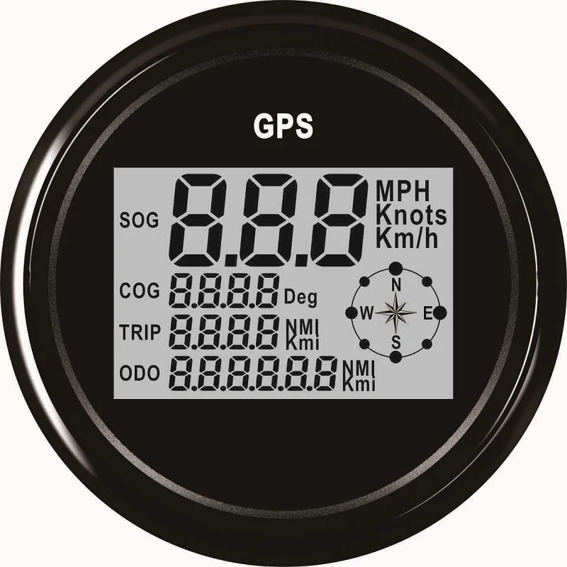 Новинка Цифровой GPS Спидометр 85 мм одометр для автомобиля грузовика морского